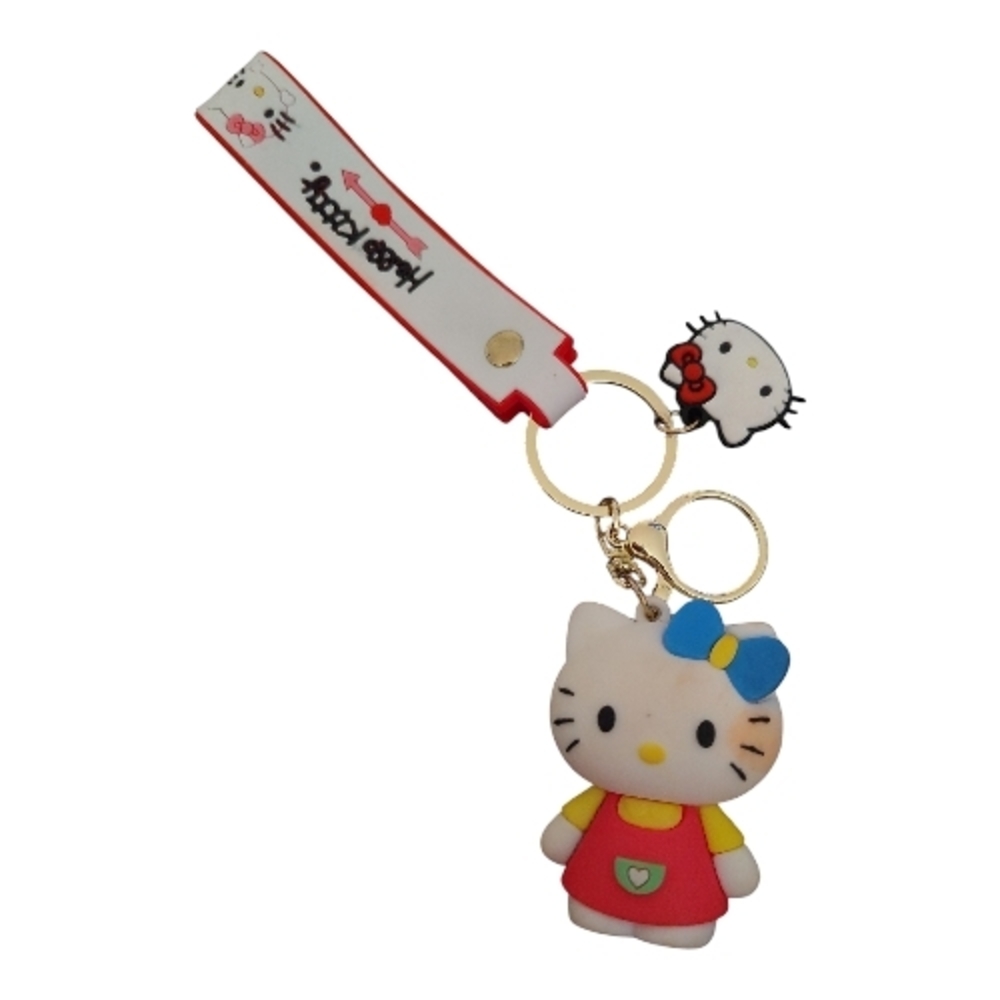 Hello Kitty Silicone Keychain Bag Charm